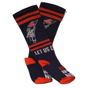 Let Us Do Good Socks OSFM Fireman Patriotic 9/11